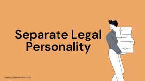 Principles of separate legal personality